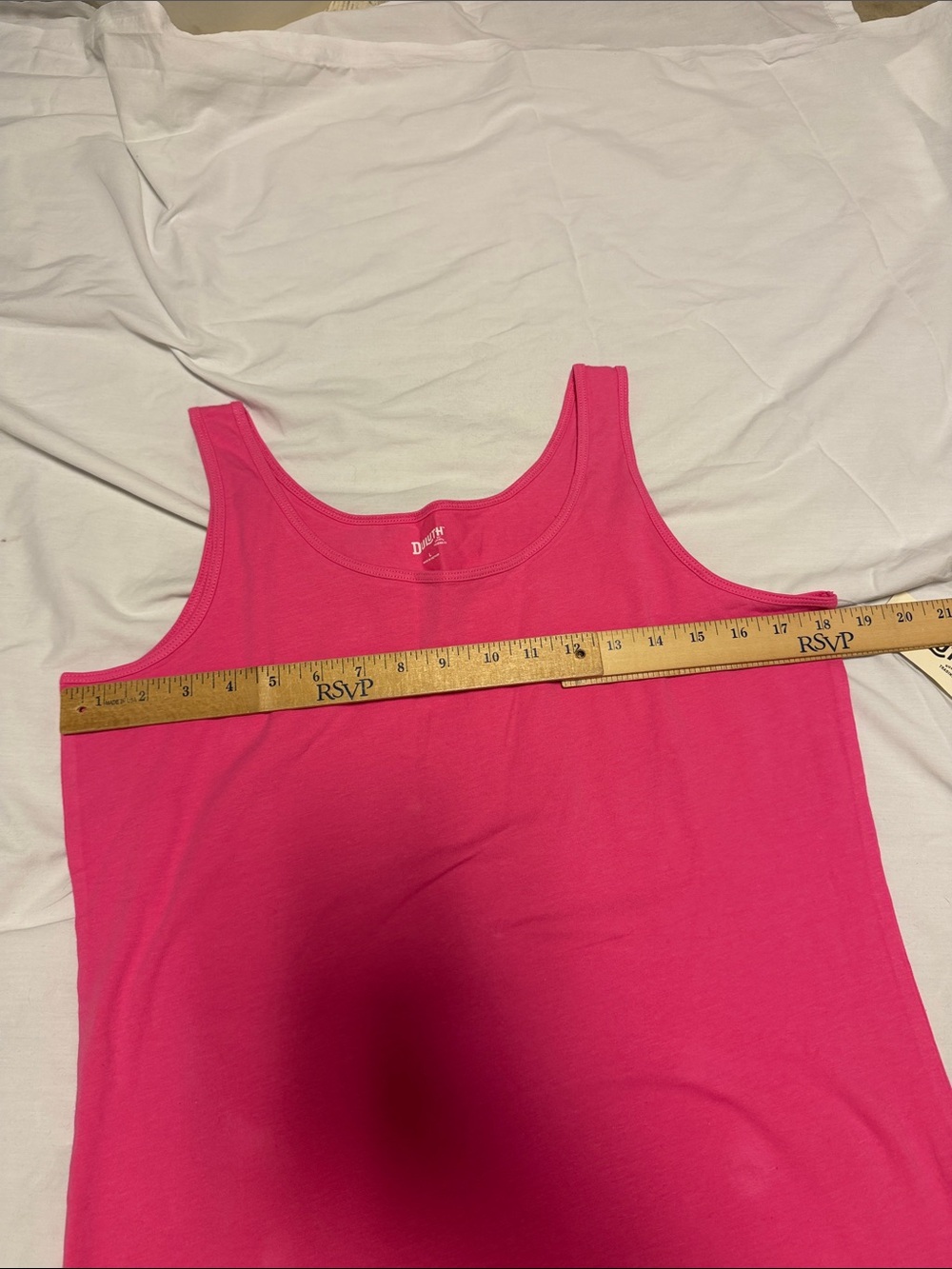 Duluth Trading Co Women’s No Yank Tank Large Pink NWT - Picture 4 of 7